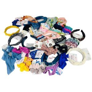 Assorted Scunci Womens Hair Accessories Lot 30+ Pieces Scrunchies & Headbands